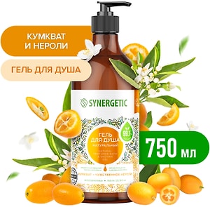 Изображение товара Гель для душа Synergetic Кумкват и чувственное нероли 750мл