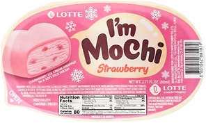 Изображение товара Мороженое Lotte Im Mochi рисовое клубничное 4% 65г