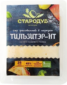 Изображение товара Сыр Стародуб Тильзитэр-НТ 45% 150г