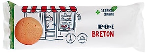 Изображение товара Печенье сдобное Breton Зеленая Линия со сливочным маслом 130г