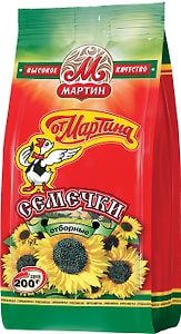 Изображение товара Семечки От Мартина Отборные обжаренные 200г