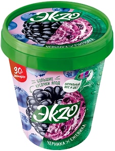 Изображение товара Мороженое Эkzo Черника-Ежевика 2.5% 520г