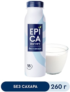 Изображение товара Йогурт питьевой Epica без сахара 2.9% 260г