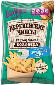 Изображение товара Чипсы Lorenz Деревенские Картофельная соломка Сметанный соус 120г