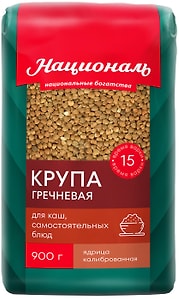 Изображение товара Крупа Националь Гречневая ядрица 900г