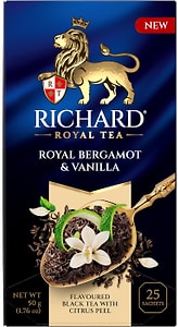 Изображение товара Чай черный Richard Royal Bergamot & Vanilla 25*2г