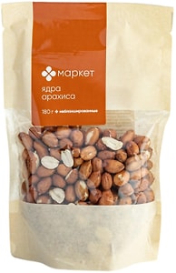 Изображение товара Арахис Маркет Перекресток ядра небланшированные 180г