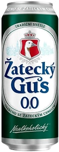 Изображение товара Напиток пивной Zatecky Gus 0.0 безалкогольный пастеризованный 450мл