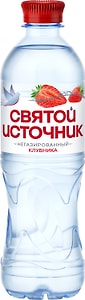 Изображение товара Вода Святой Источник со вкусом клубники негазированная 500мл