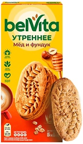 Изображение товара Печенье Belvita Утреннее Медовое с фундуком 225г