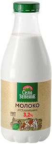 Изображение товара Молоко Село Зеленое 3.2% 906мл