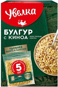 Изображение товара Смесь круп Увелка Булгур с киноа 5пак*80г