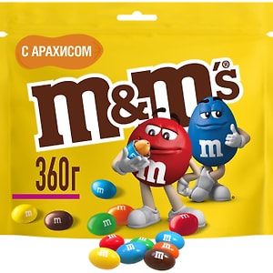 Изображение товара Конфеты M&M'S Драже с арахисом и молочным шоколадом для компании 360г