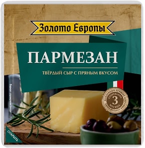Изображение товара Сыр Золото Европы твердый Пармезан 40% 180г
