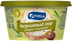 Изображение товара Сыр творожный Viola Оливки-Розмарин 68% 140г