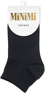 Изображение товара Носки женские MiNiMi Cotone 1201 Nero черные р.35-38