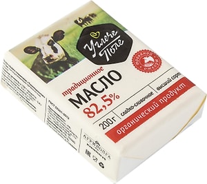 Изображение товара Масло сливочное Углече Поле Традиционное 82.5% 200г