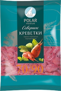 Изображение товара Креветки Polar 70/90 варено-мороженые 1кг
