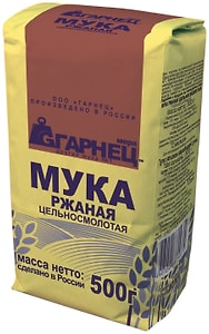 Изображение товара Мука Гарнец Ржаная цельносмолотая 500г