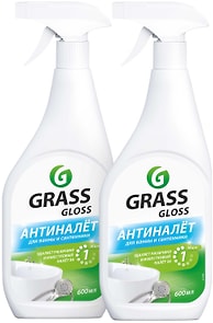 Изображение товара Средства чистящие для акриловых ванн Grass Gloss Антиналет 2*600мл