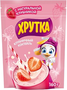 Изображение товара Смесь для коктейля Хрутка клубничная детская 160г