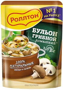 Изображение товара Бульон Роллтон грибной домашний 90г