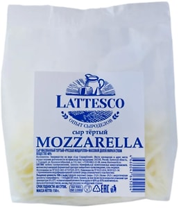 Изображение товара Сыр Lattesco Русская Моцарелла тертый 40% 150г