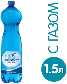 Изображение товара Вода San Benedetto минеральная газированная 1.5л