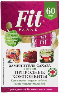 Изображение товара Заменитель сахара Fitparad №6 60г