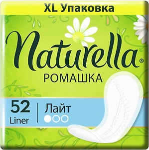 Изображение товара Прокладки Naturella Camomile Light ежедневные 52шт