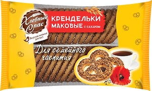 Изображение товара Печенье Хлебный спас Крендельки маковые с сахаром 320г