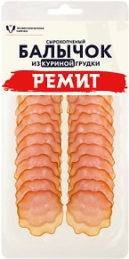 Изображение товара Балычок Ремит из куриной грудки сырокопченый нарезка 70г