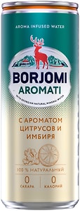 Изображение товара Напиток Borjomi Flavored Water Цитрусовый микс-Имбирь без сахара 330мл