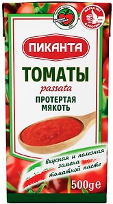Изображение товара Мякоть томатов Пиканта протертая 500г