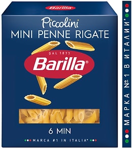 Изображение товара Макаронные изделия Barilla Мини Пенне Ригате №66 из твердых сортов пшеницы 450г