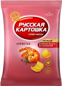Изображение товара Чипсы Русская картошка Креветка 80г