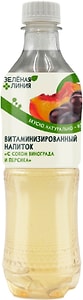 Изображение товара Напиток Зеленая линия С соком винограда и персика 500мл