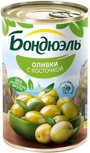 Изображение товара Оливки Bonduelle с косточкой 314г