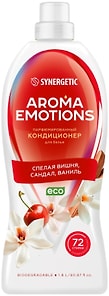 Изображение товара Кондиционер для белья Synergetic Aroma Emotions Спелая вишня-Сандал-Ваниль 1.8л