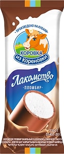 Изображение товара Мороженое Коровка из Кореновки Пломбир ваниль в шоколадно-сливочной глазури 15% 90г
