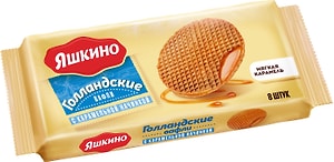 Изображение товара Вафли Яшкино Голландские с карамельной начинкой 290г