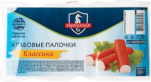 Изображение товара Крабовые палочки Мирамар Классика 200г