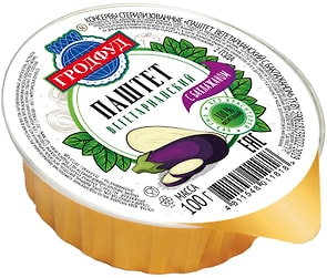 Изображение товара Паштет Гродфуд Вегетарианский с баклажанами 100г