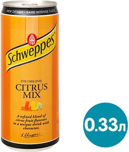 Изображение товара Напиток Schweppes Citrus Mix 330мл