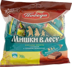 Изображение товара Конфеты Победа вкуса Мишки в лесу 200г