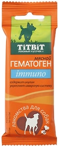 Изображение товара Лакомство для собак TiTBiT Гематоген мясной Immuno 35г