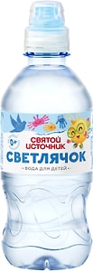 Изображение товара Вода Святой Источник Светлячок детская негазированная 330мл в ассортименте