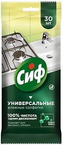 Изображение товара Салфетки влажные Сиф Универсальные 30шт в ассортименте