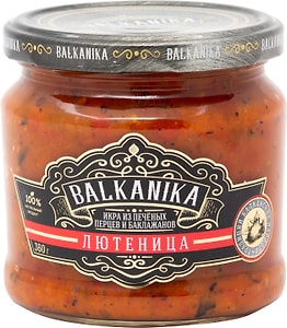 Изображение товара Икра Balkanika Лютеница из печеных перцев и баклажанов 360г
