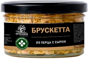 Изображение товара Брускетта Casa Artesana из перца с сыром 150г
